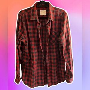 Mens perfect XL plaid flannel button down